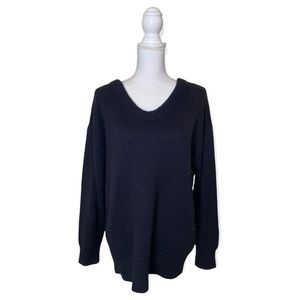 Old Navy Black Knitted Tunic Length Sweater